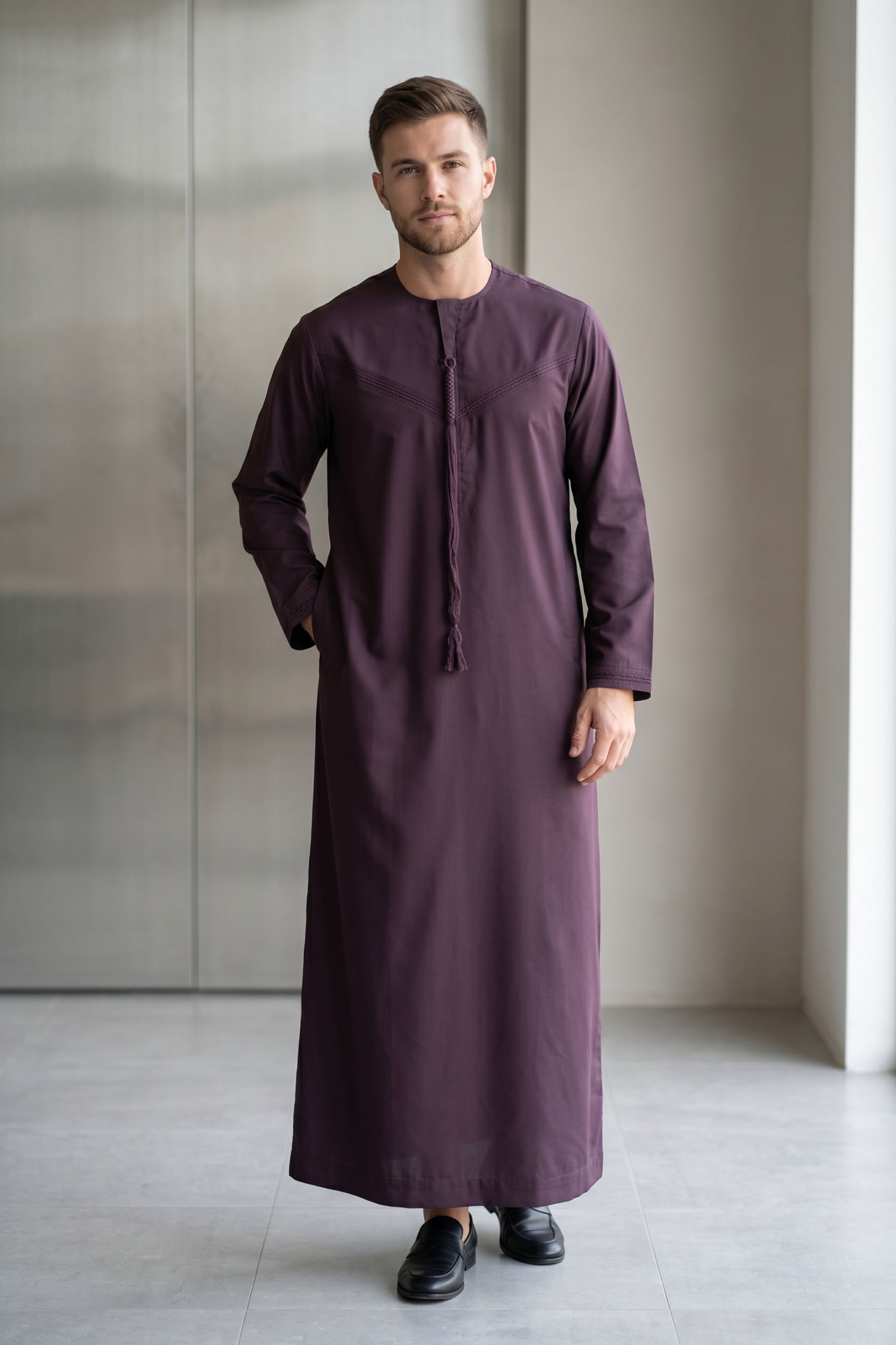 Emirati-Thobe-Purple-Taupe