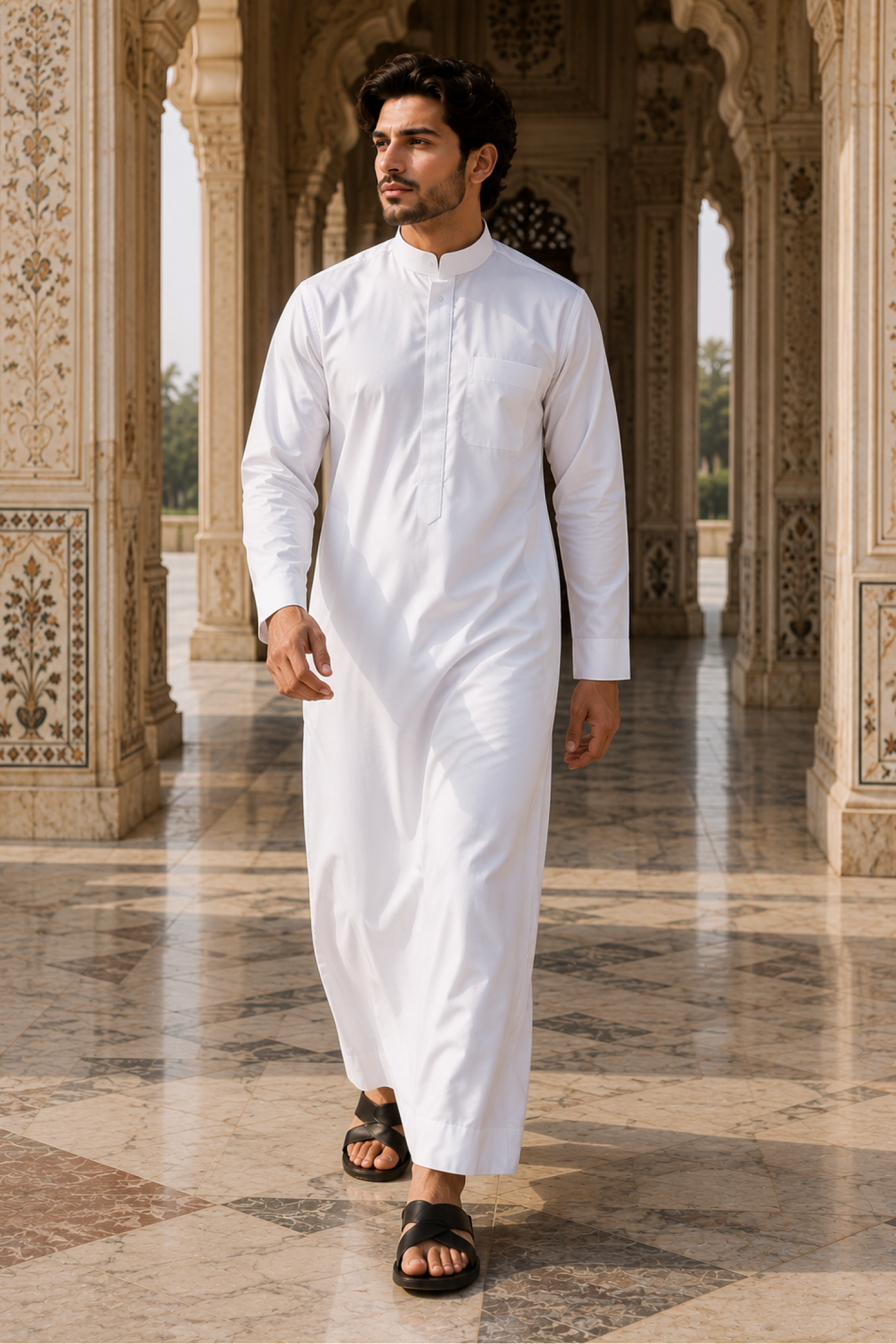 Plain Thobe - White