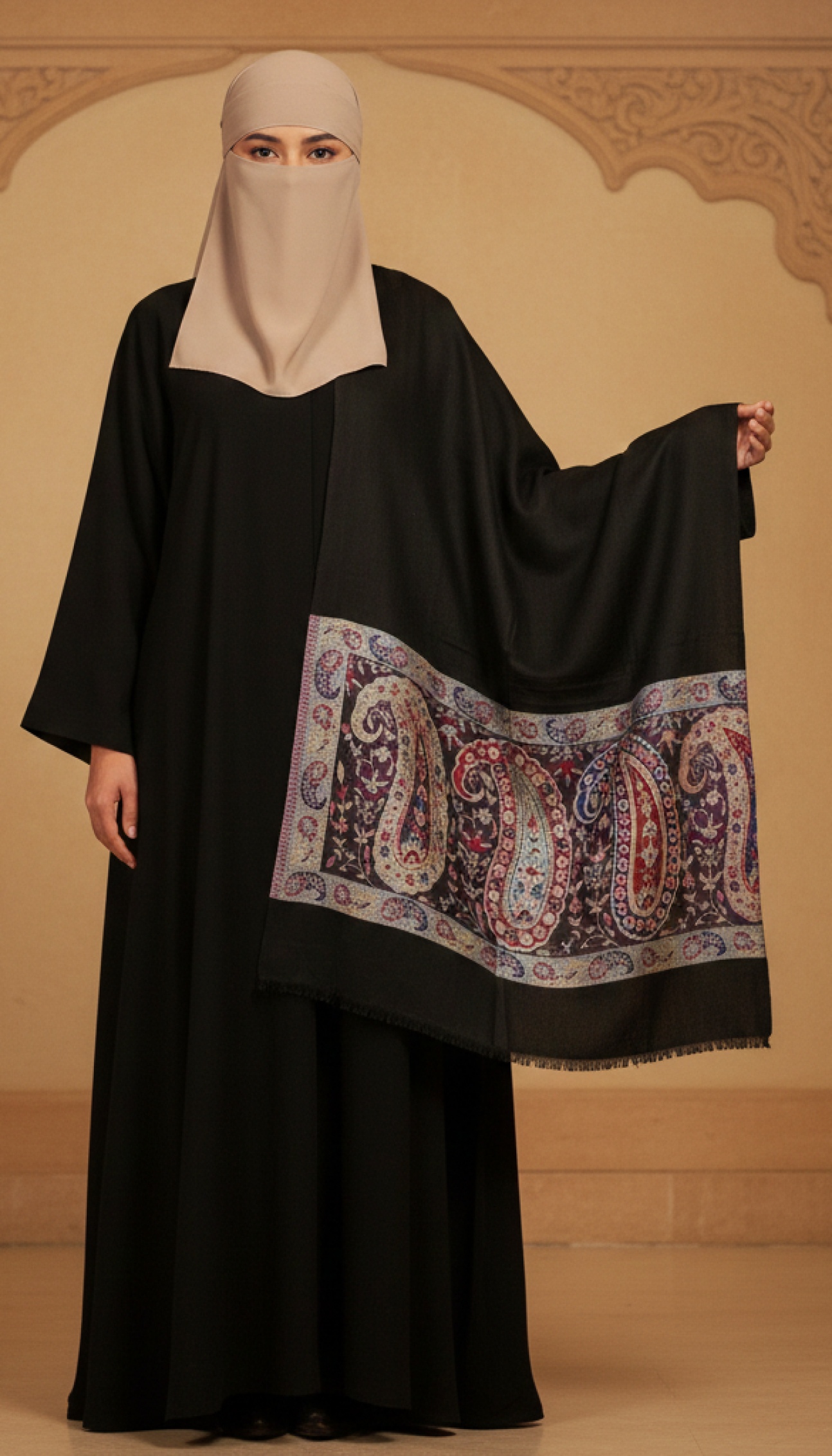 Black-Kani-Palla-Stole-C-For-Woman