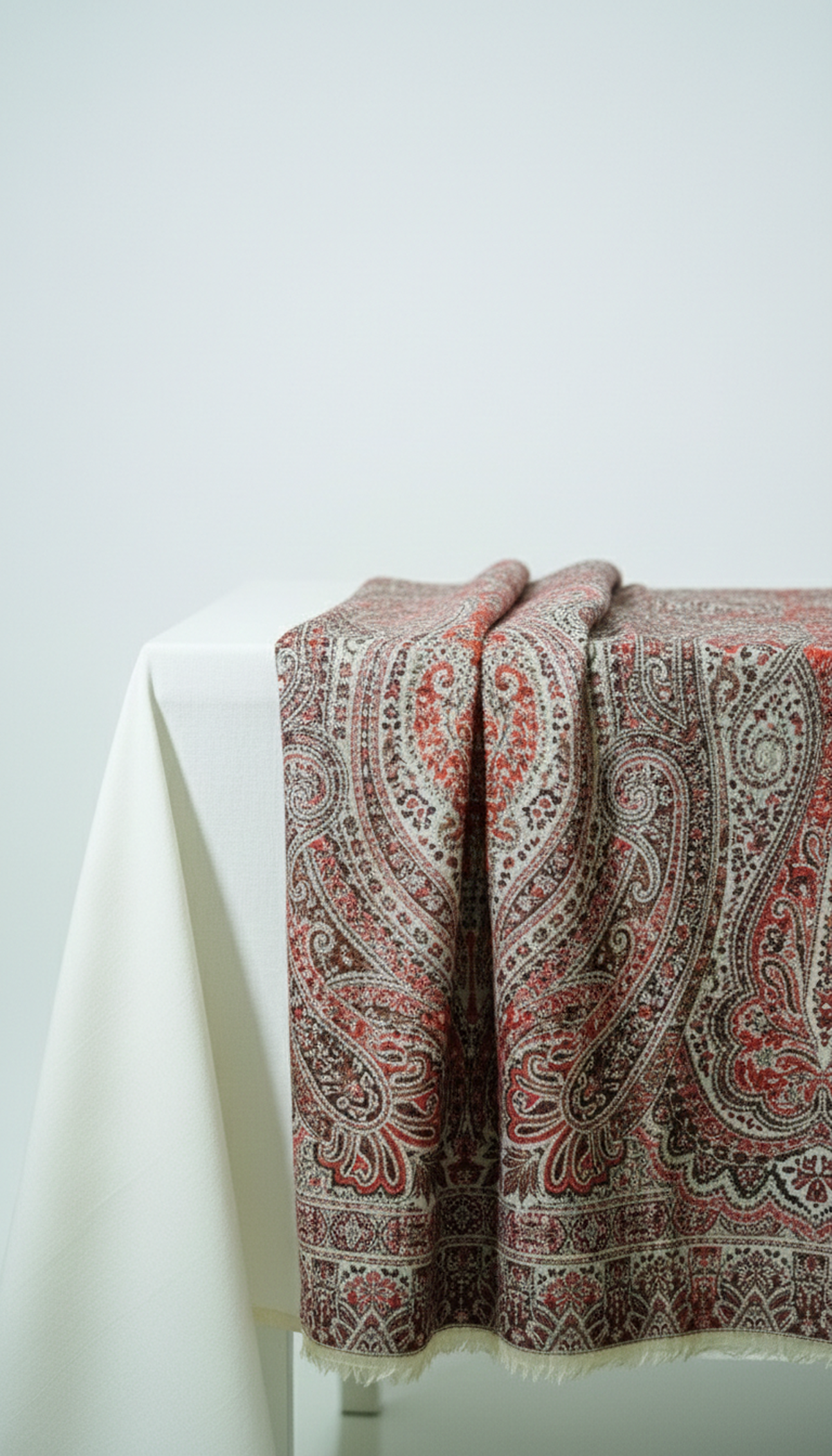 Cream-D/S-Jamawar-Kani-Shawl-Stylish