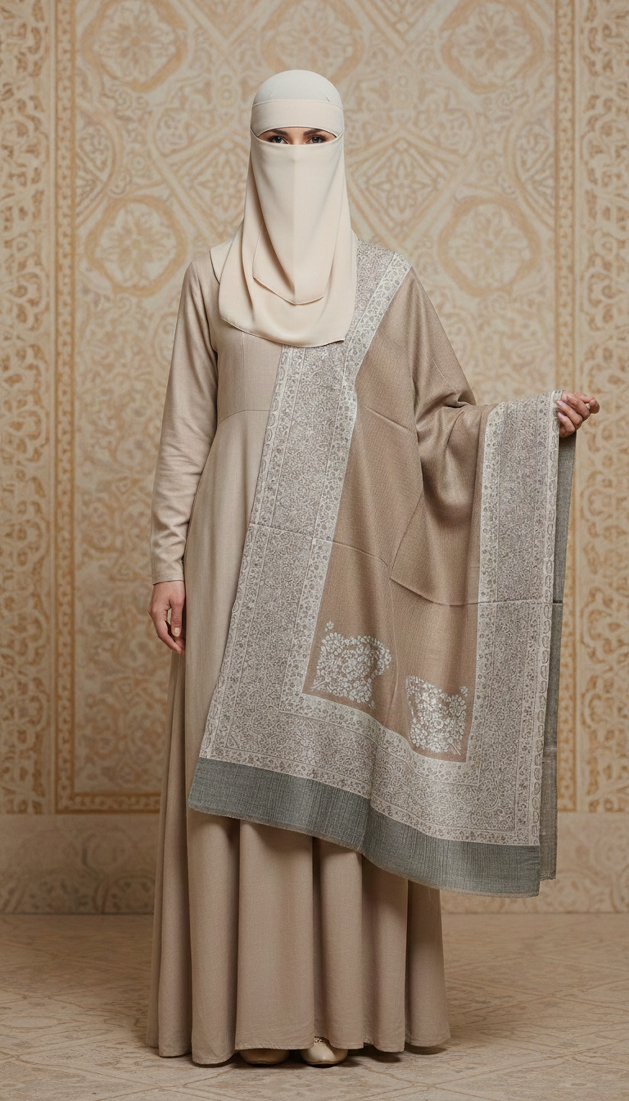 Cream-New-Kani-Shawl-A