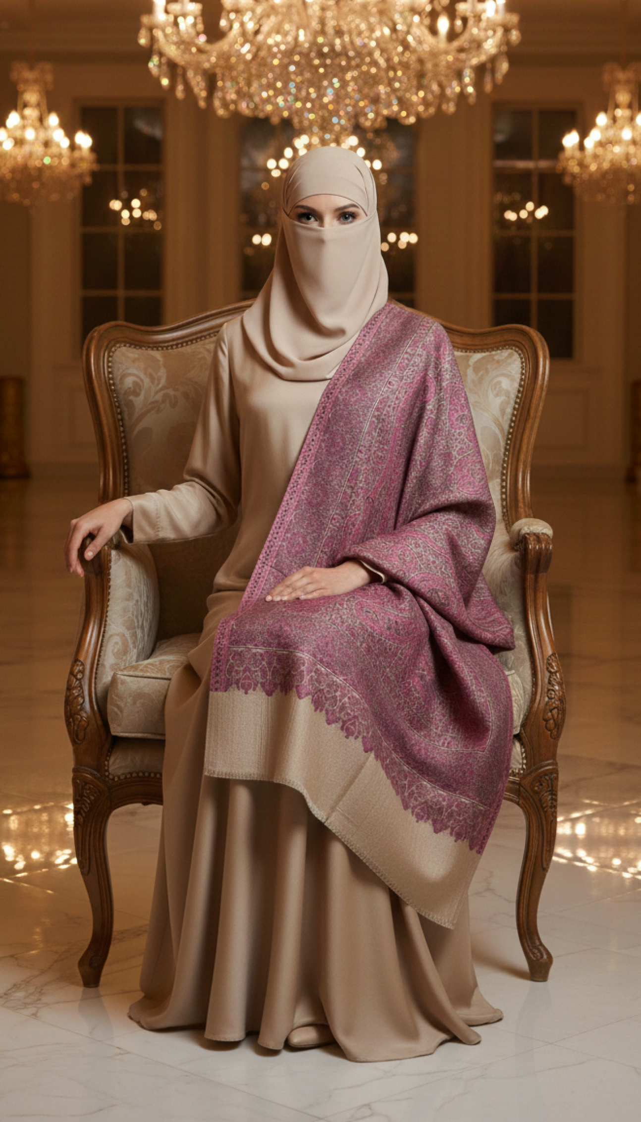 Cream-New-Kani-Stole-C-For-Women