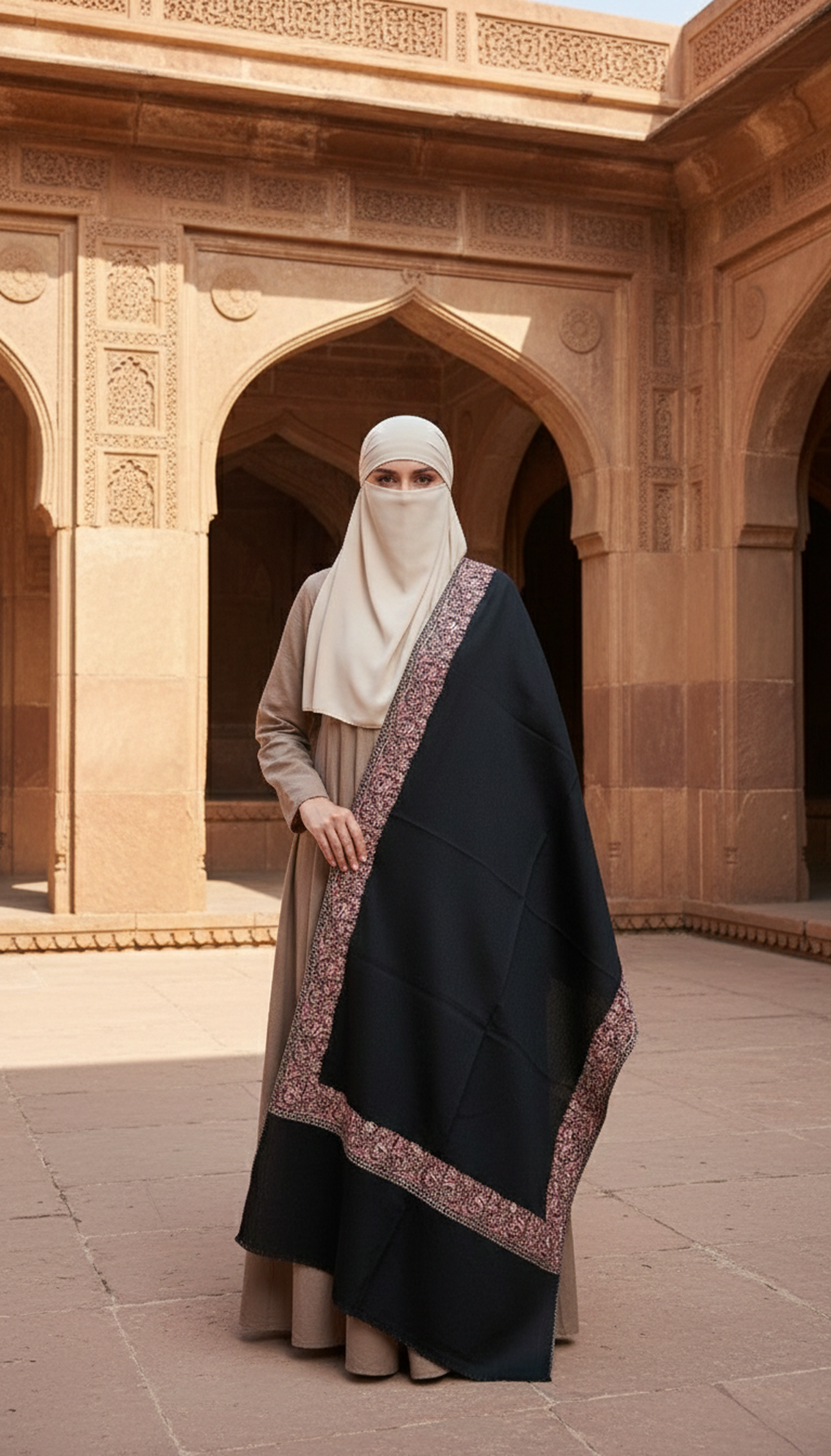 Doordar-Shawl-Black