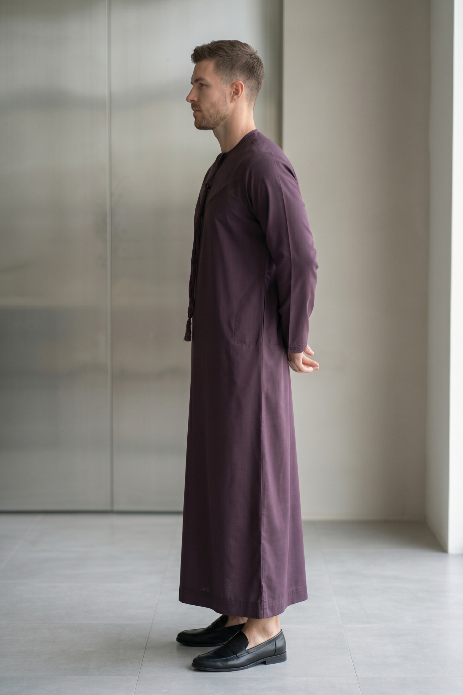 Emirati Thobe - Purple Taupe