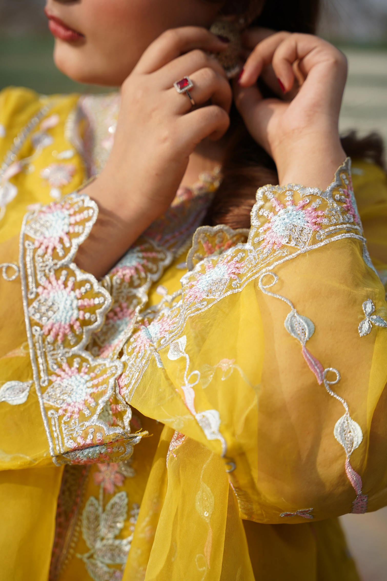 TIANA - 3 PCS - Embroidered