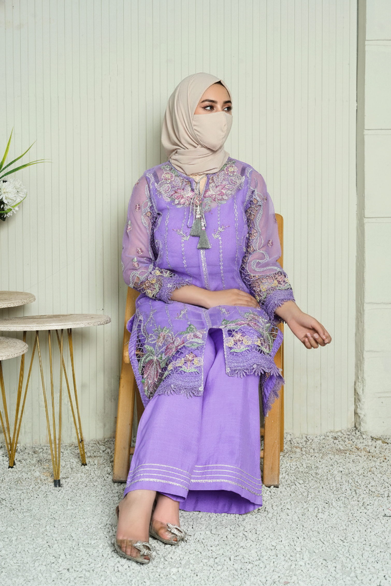 AURA - 3 PCS - Embroidered