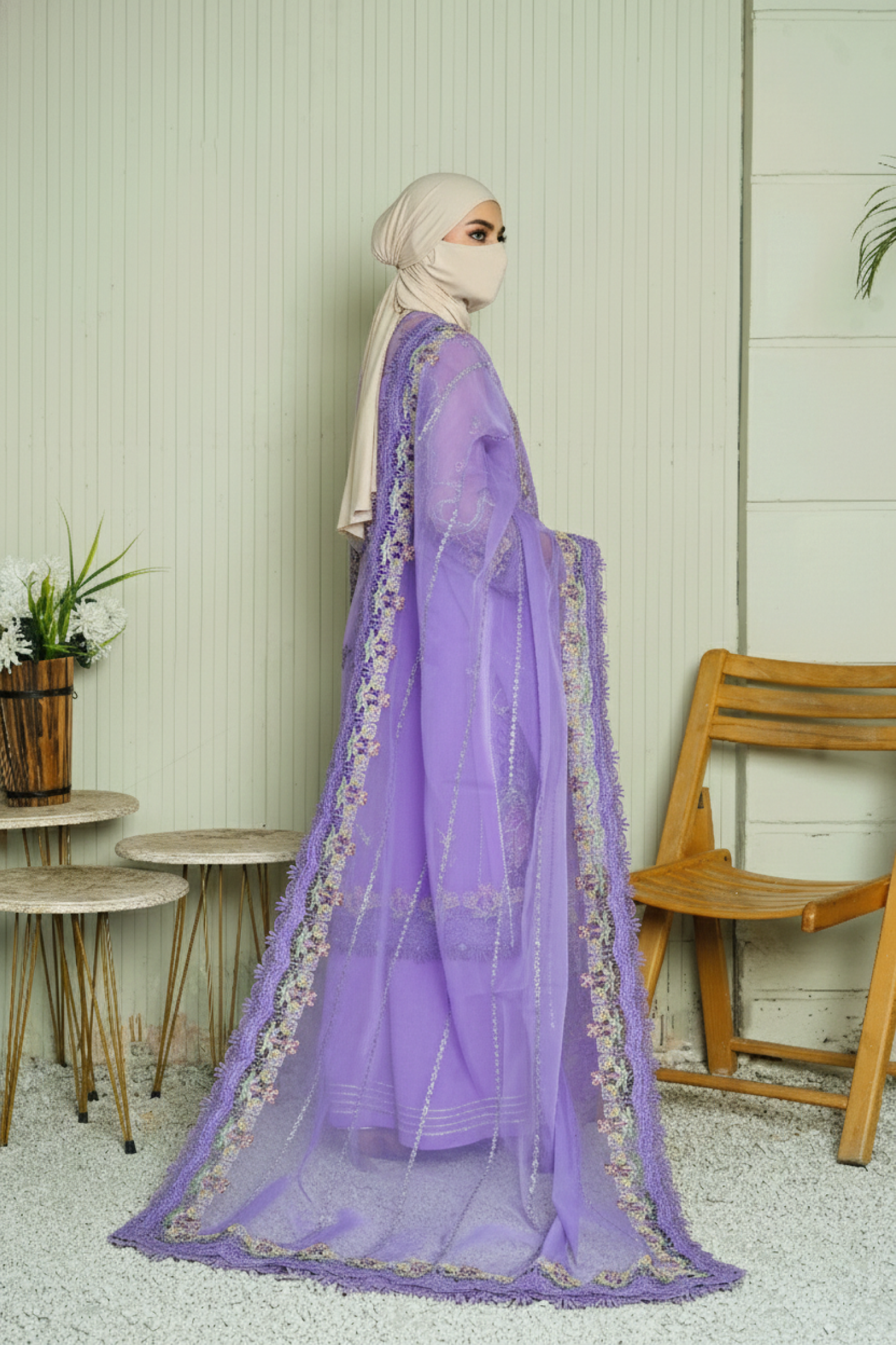 AURA - 3 PCS - Embroidered