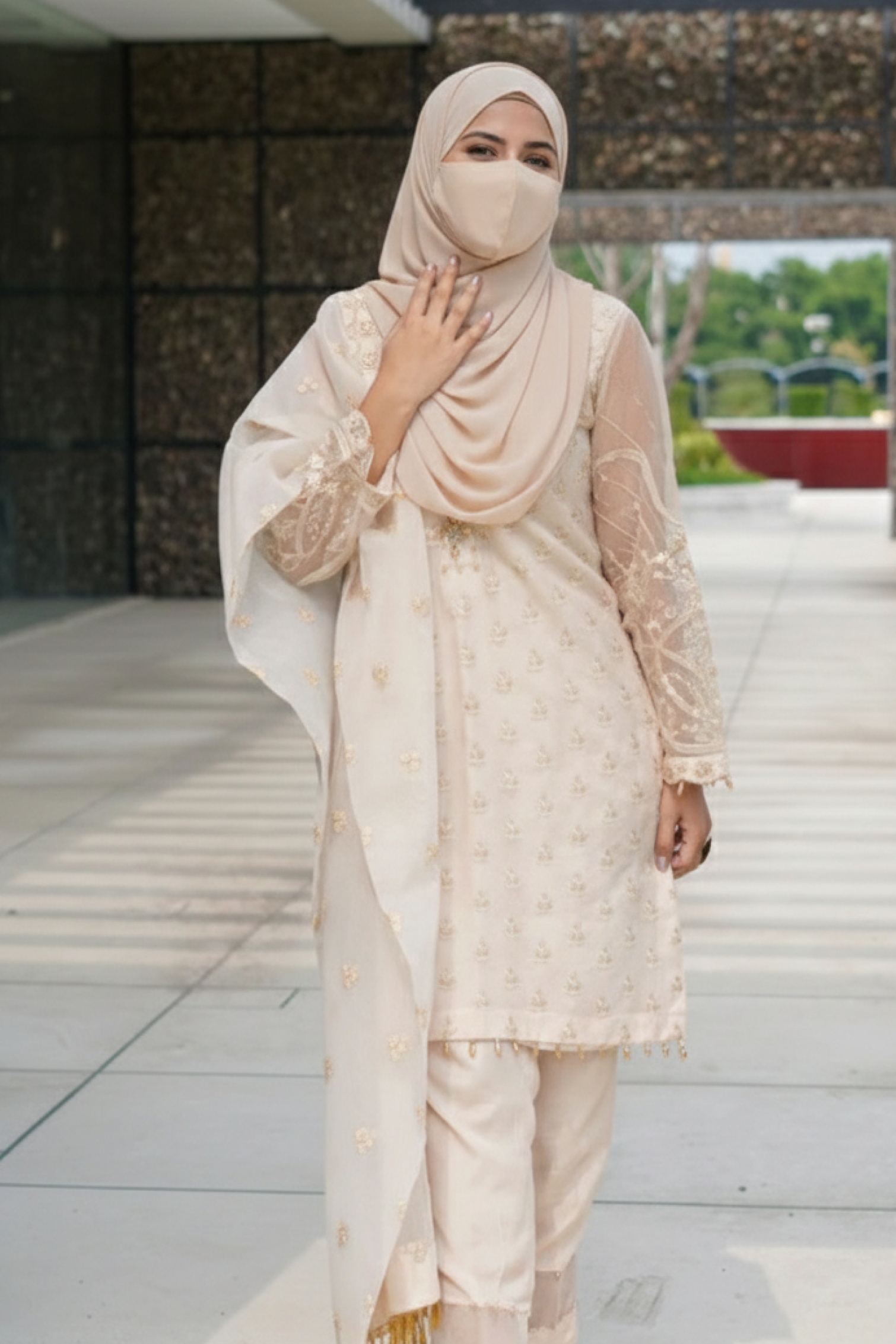 Aqua Skin - 3PC Embroidered