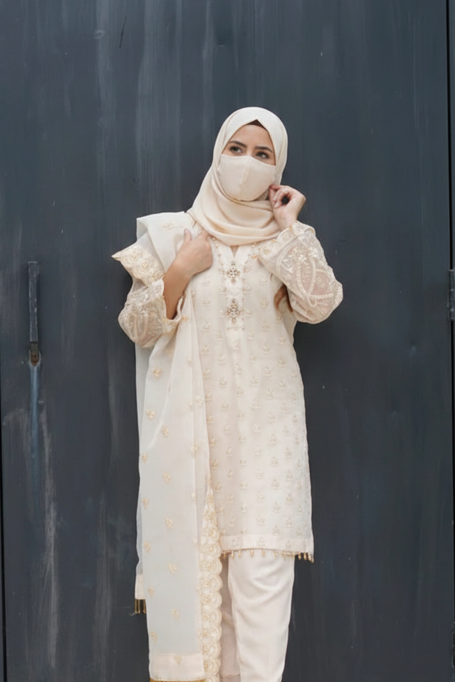 Aqua Skin - 3PC Embroidered