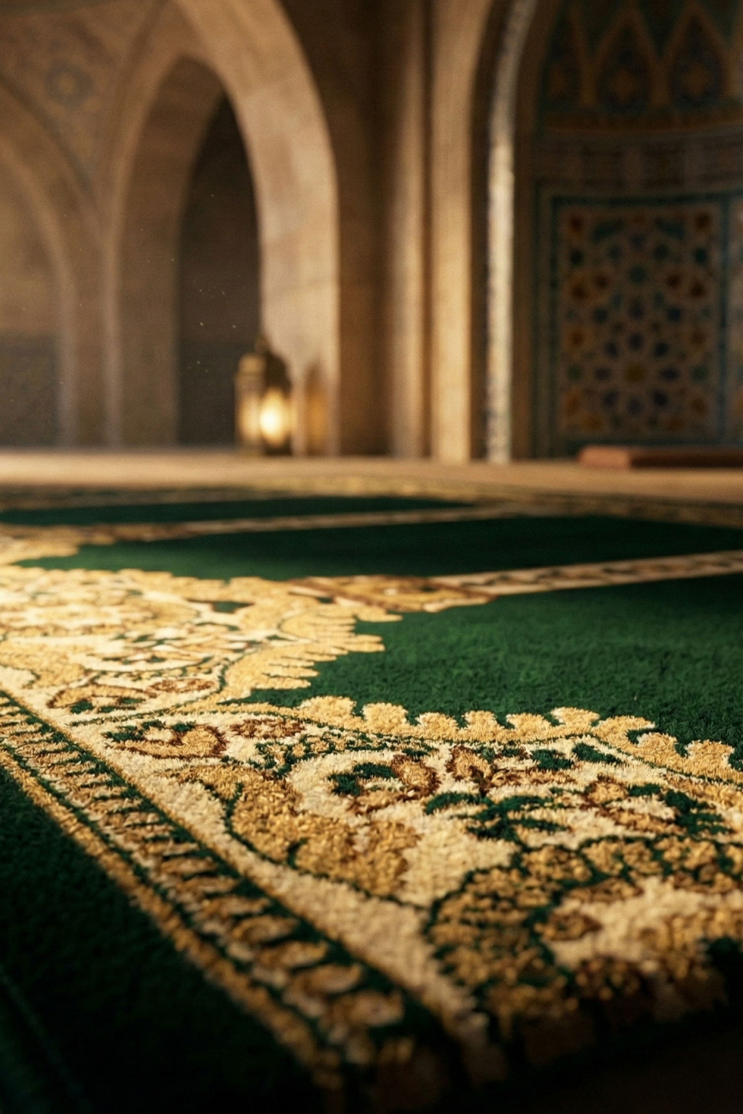 Premium Prayer Mats - Tartan Green