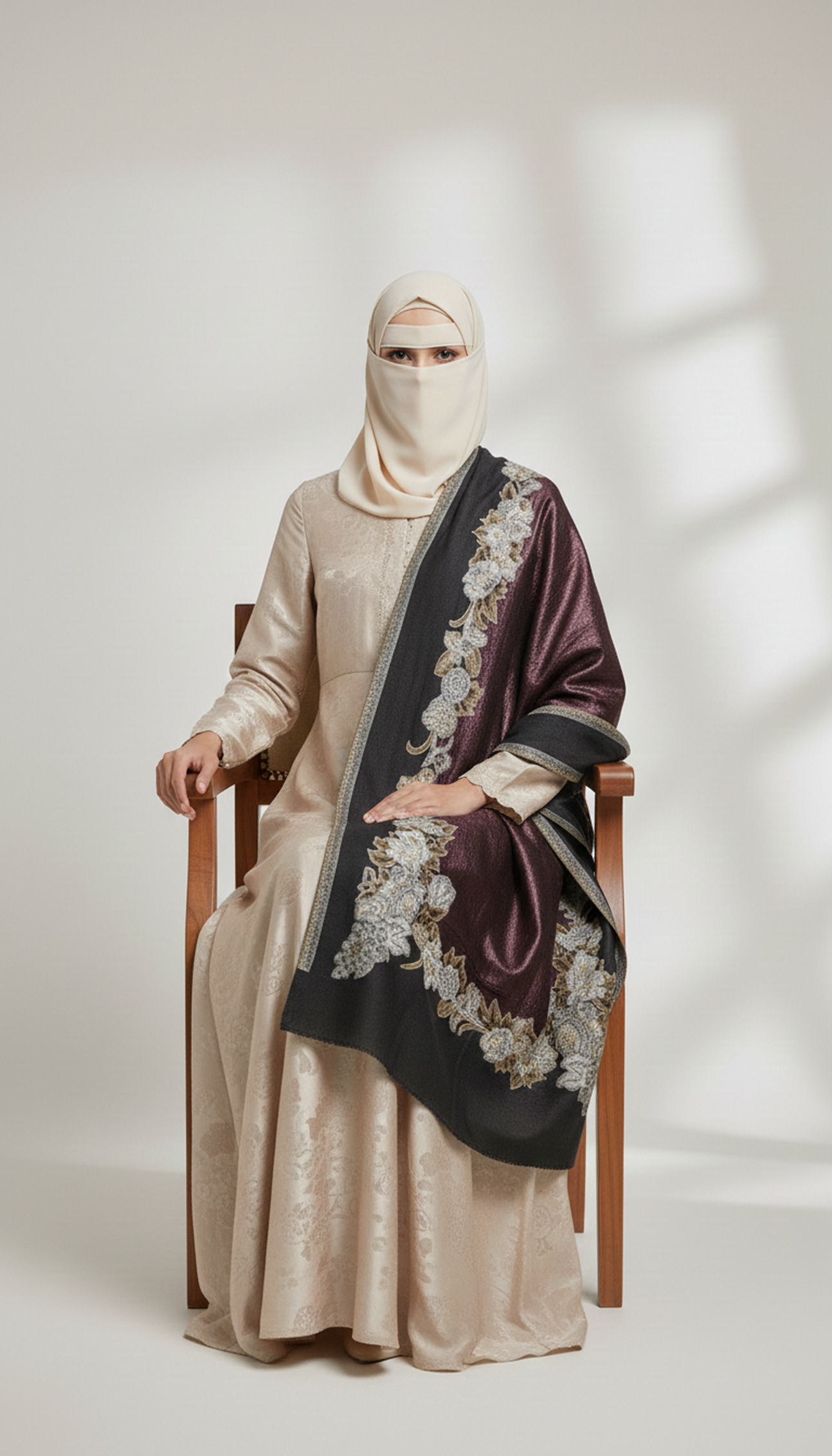 Gulab-Border-Stole-For-Woman