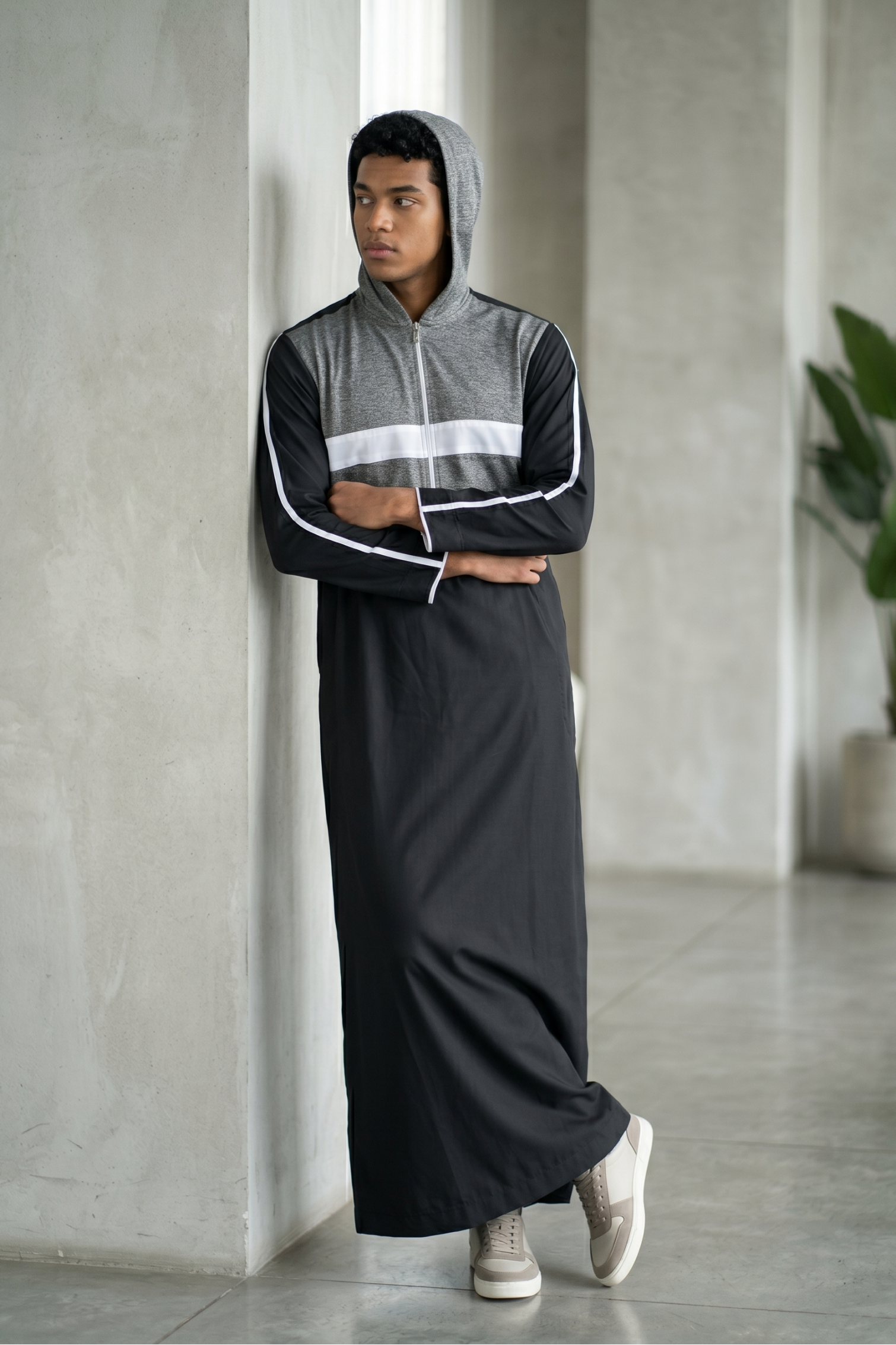 Hooded-Thobe-Grey