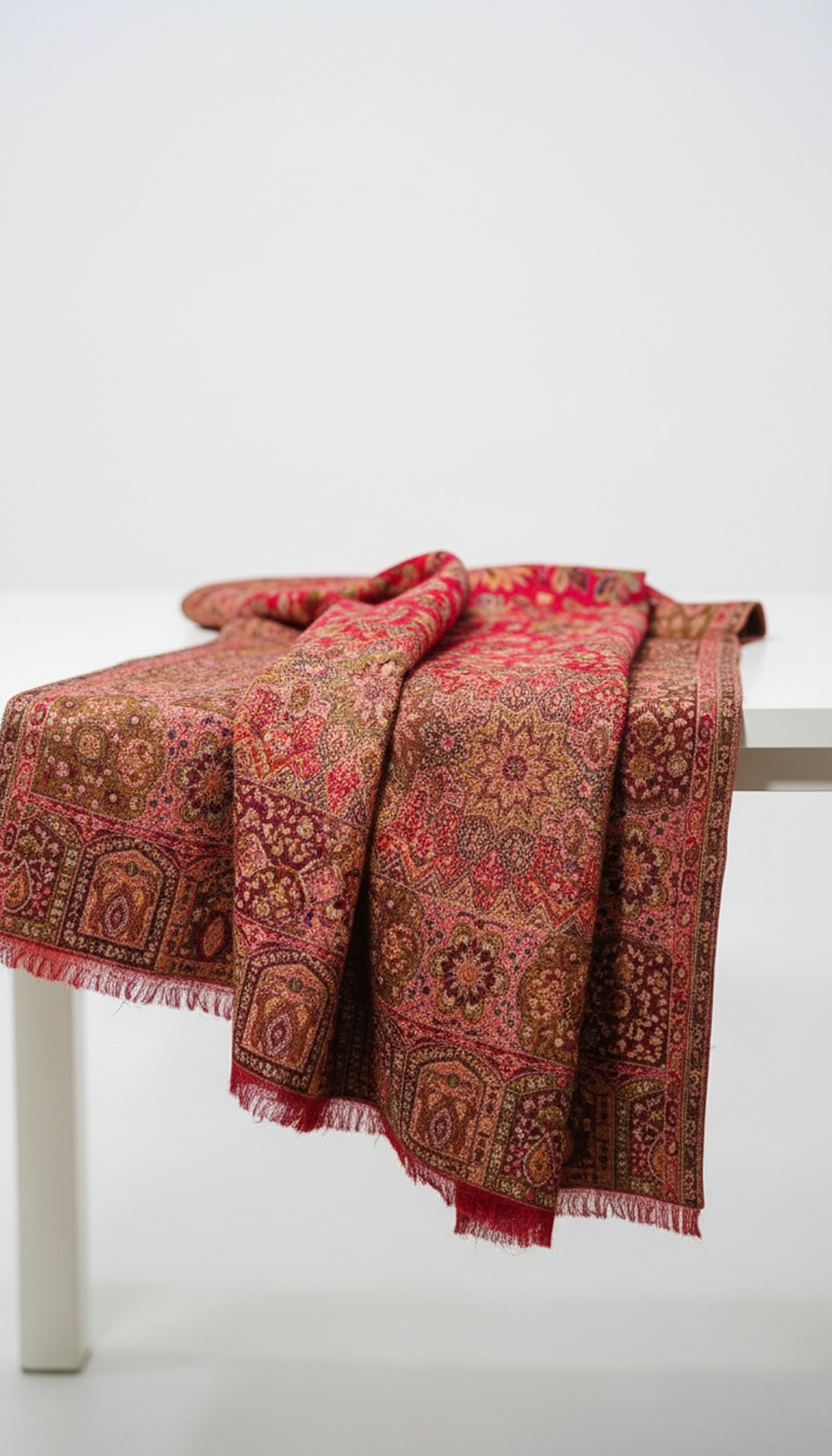 Jamawar-Kani-Shawl-Red-For-Women