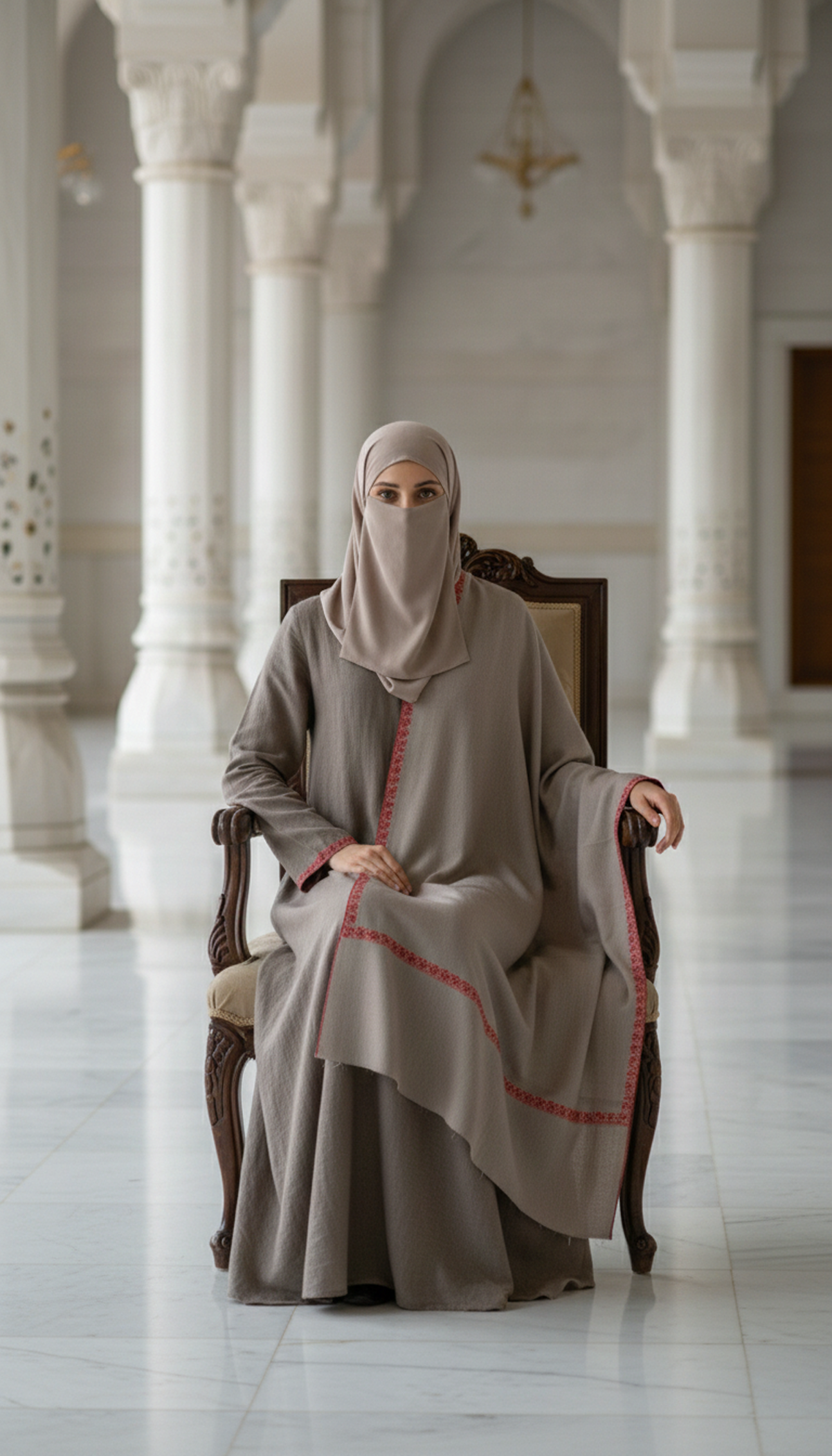 M.P-Sooti-Hashiya-Shawl-Grey