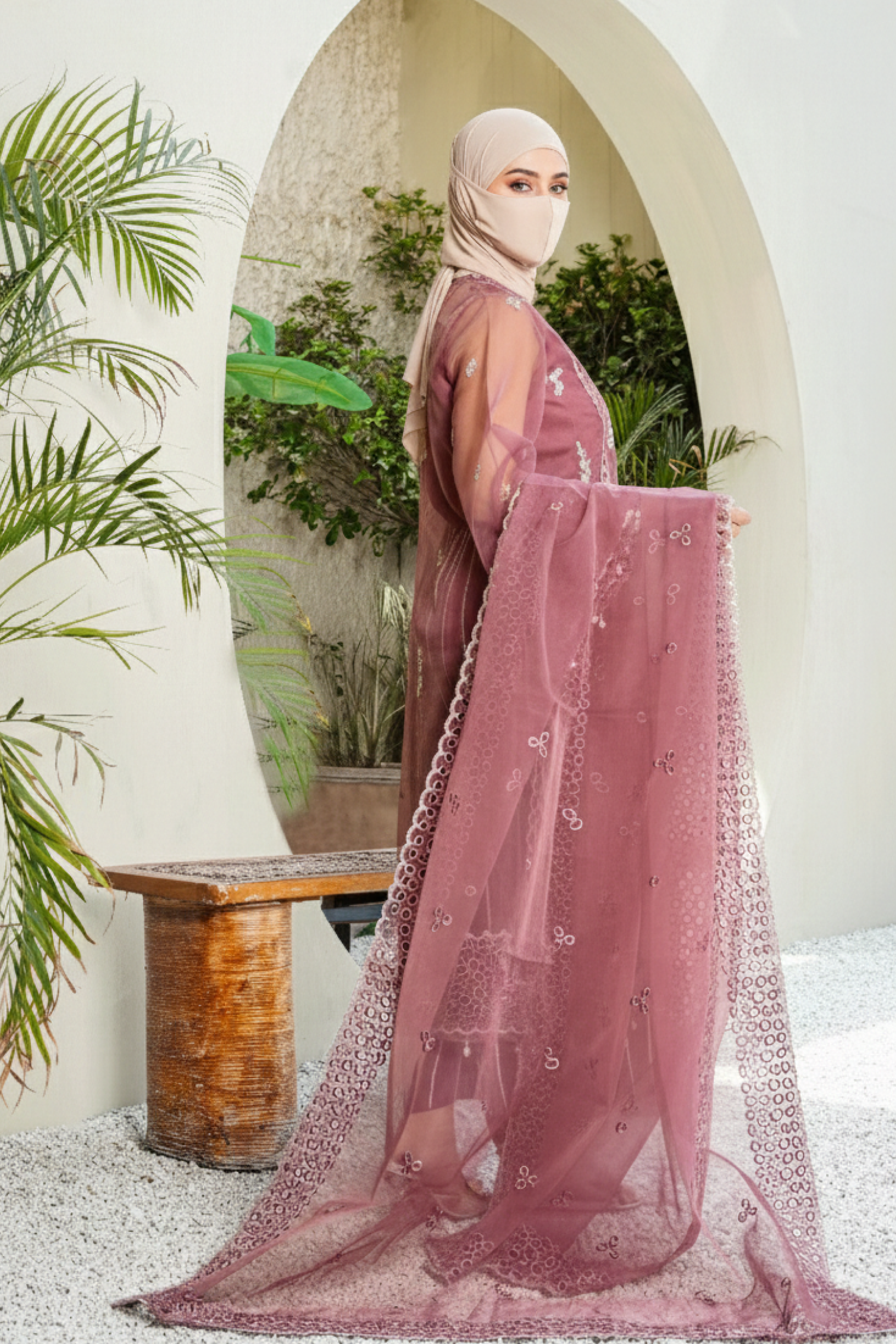 MAYA- 3 PCS - Embroidered