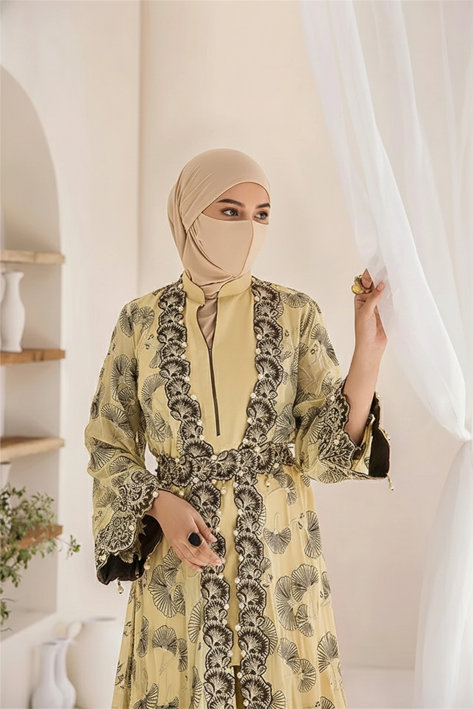 MUZHIRAH-3PCS-EMBROIDER-Party-Wear