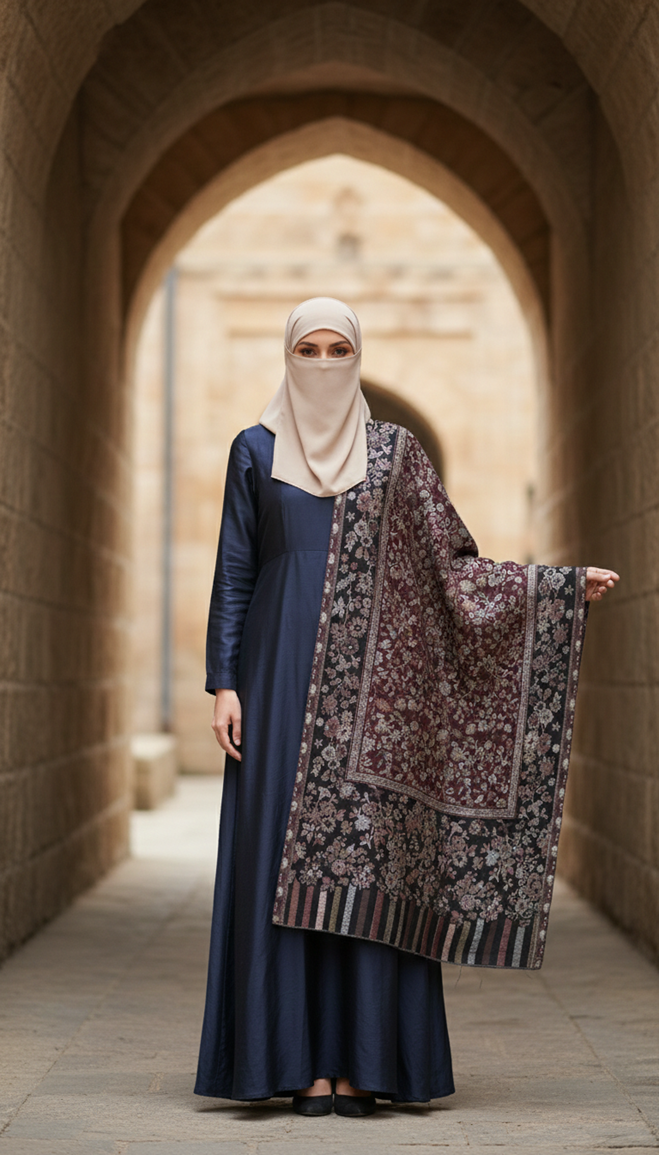 Multi-Kani-Stole-Black