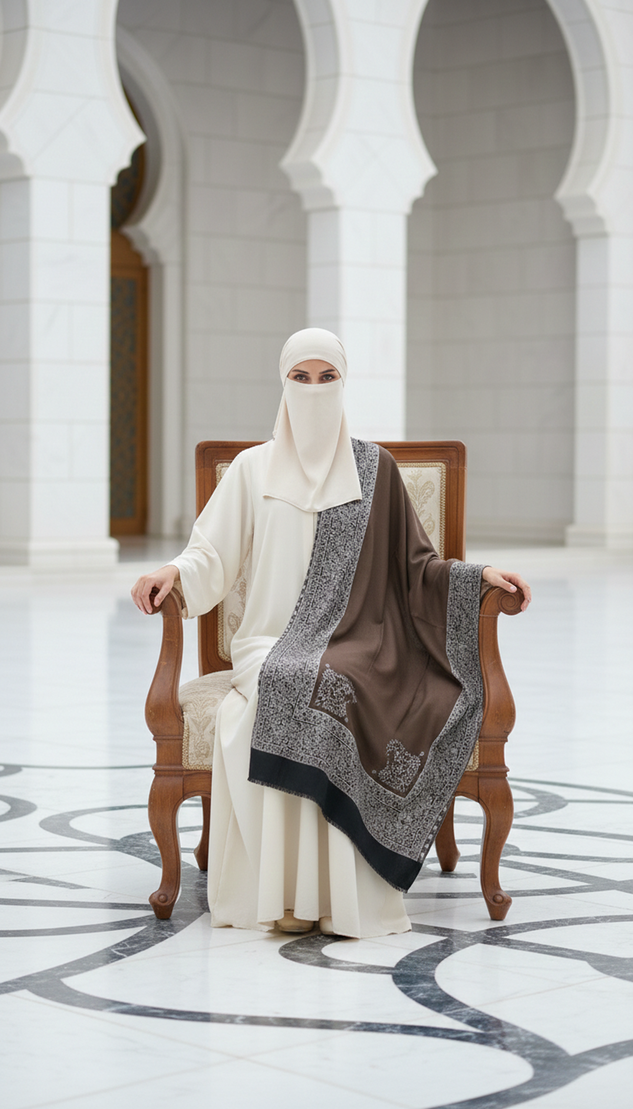 New-Kani-Shawl-A-Cream