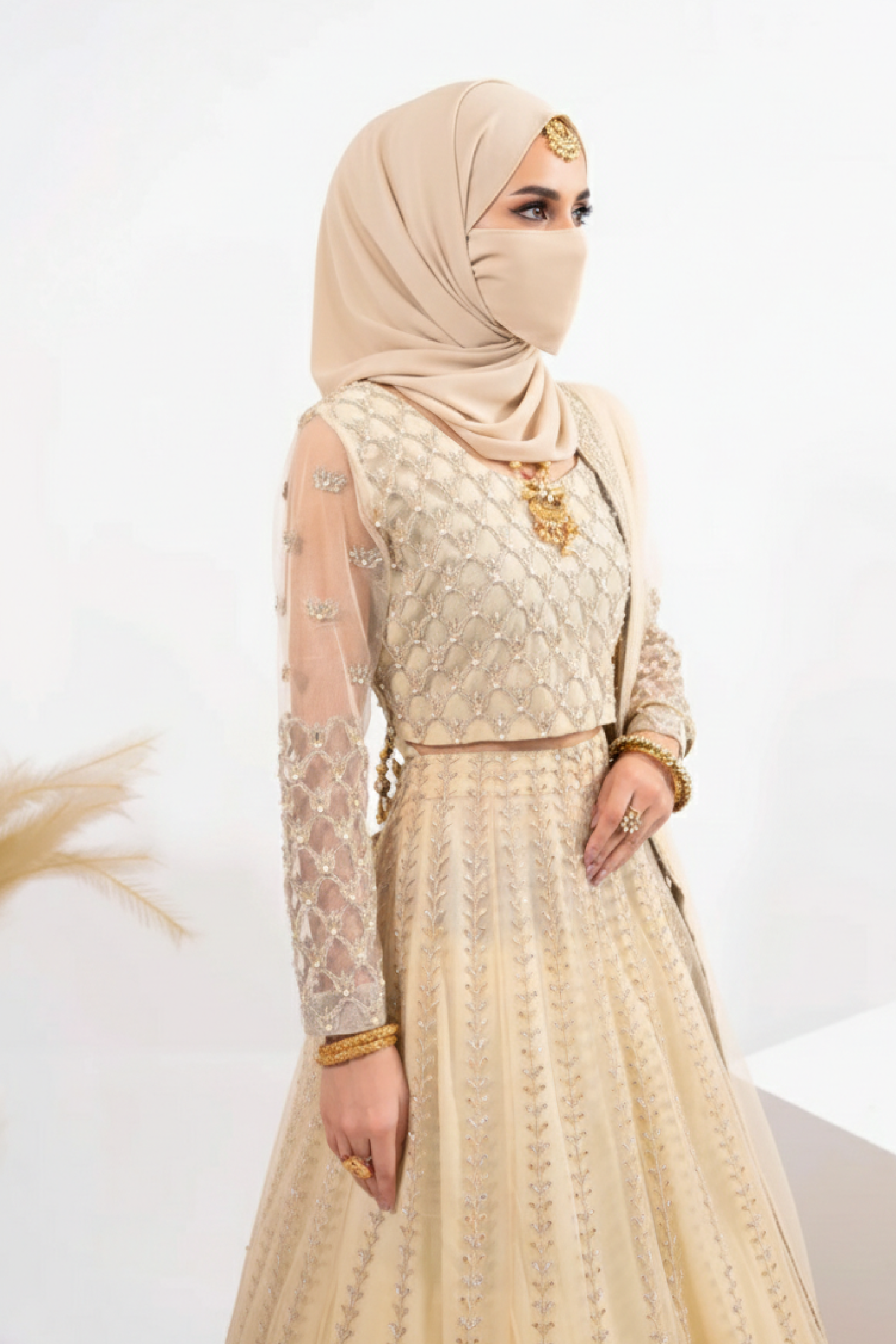 Party-Wear-Fasana-Blouse-Lehnga-Dupatta