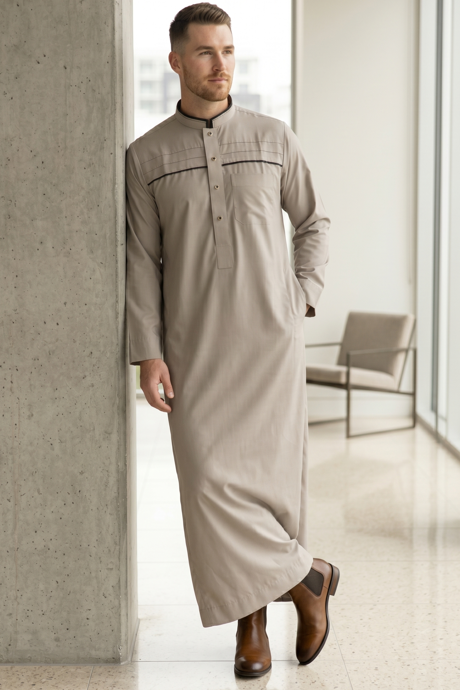 Plain-Thobe-Grey-For-Men