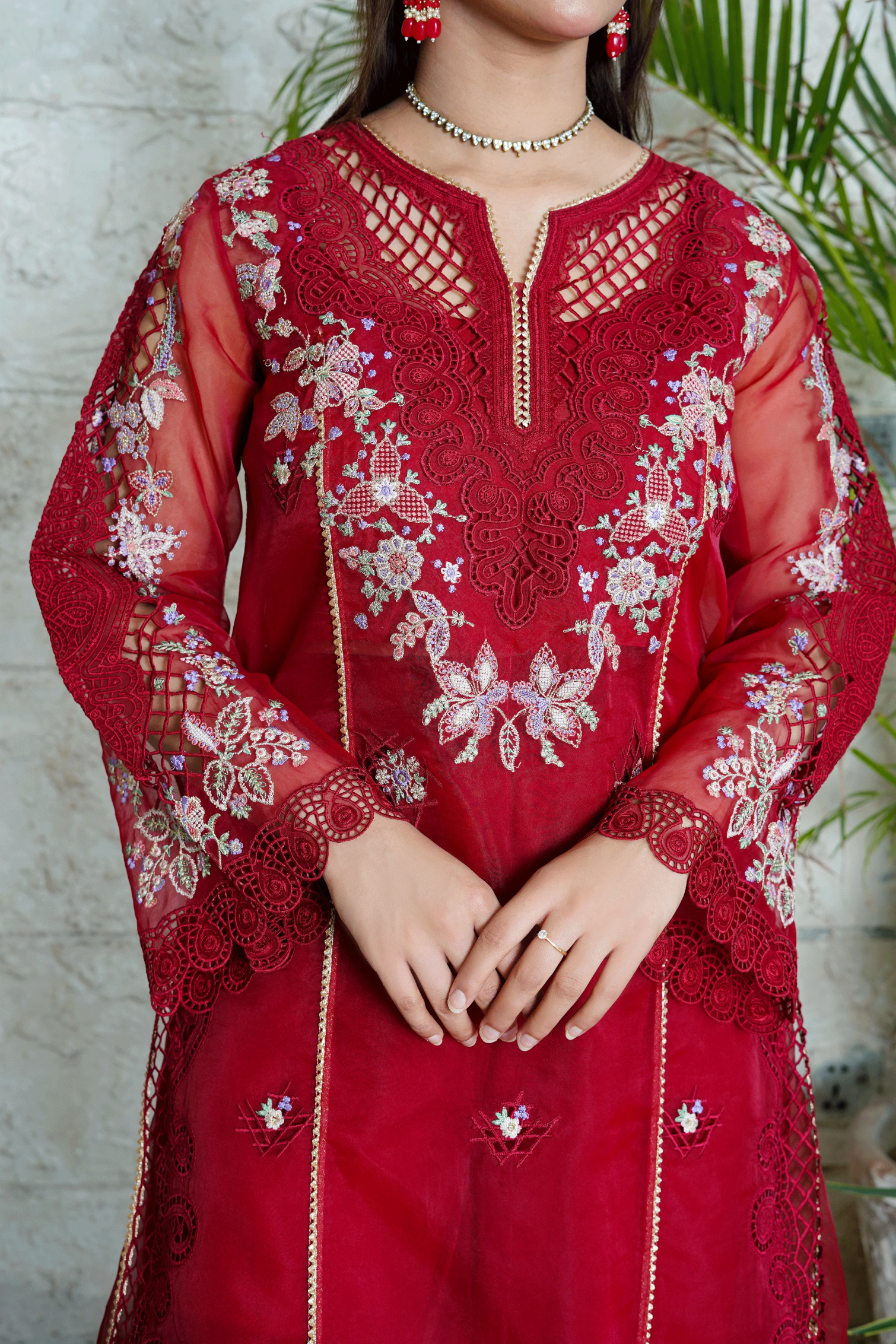 Red-ROSEY-3-PCS-Embroidered