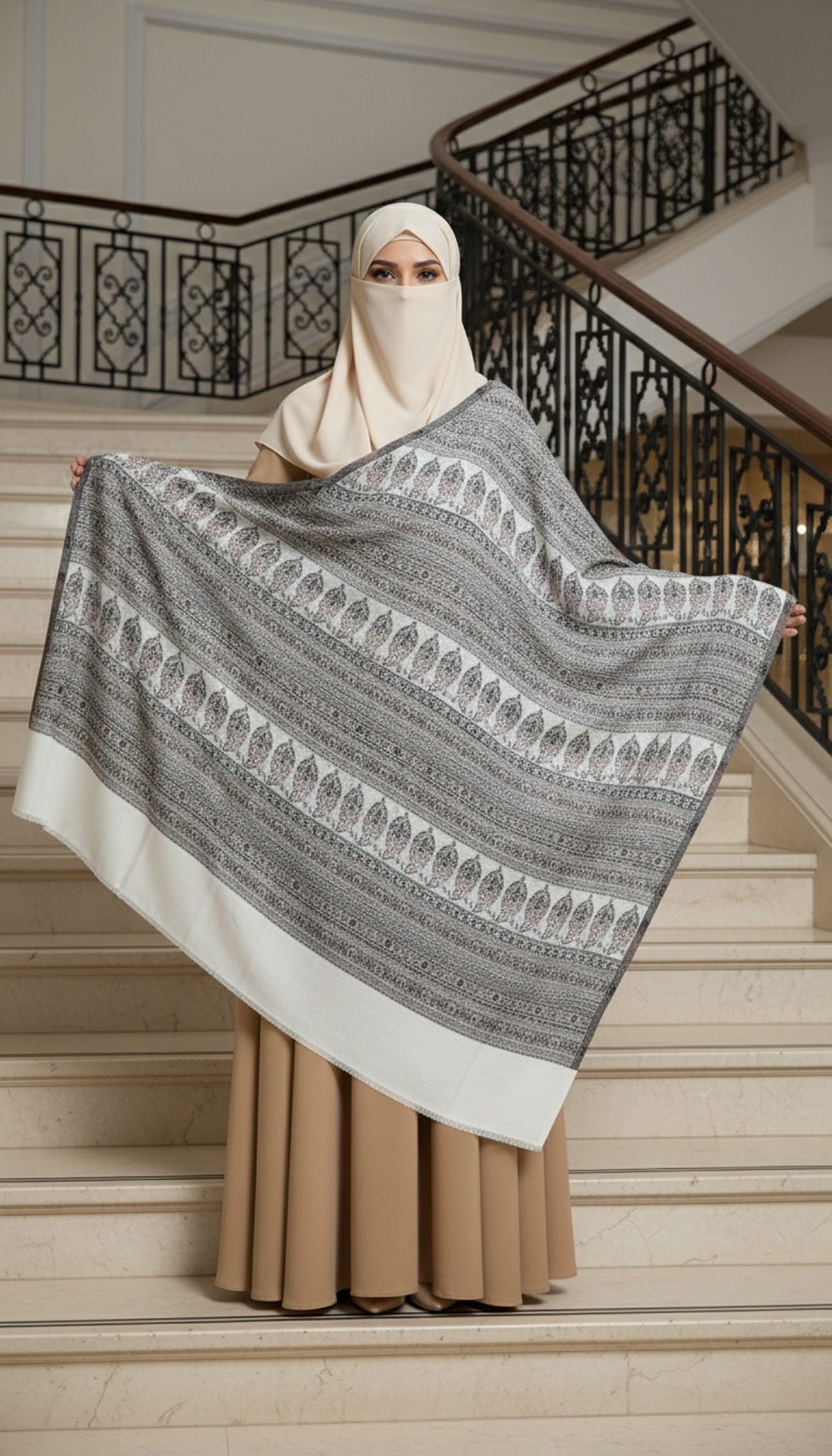Stripe Kani Shawl