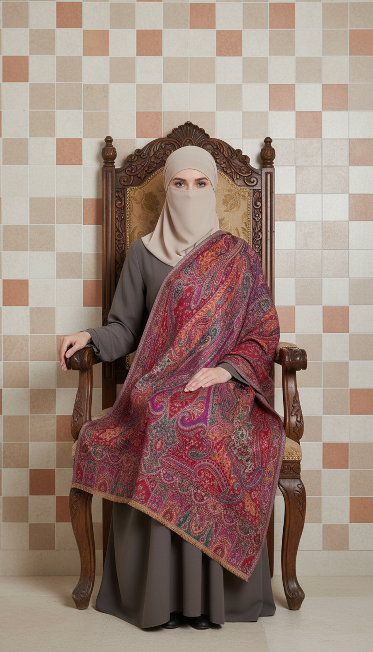 Stylish-D/S-Jamawar-Kani-Stole-For-Women