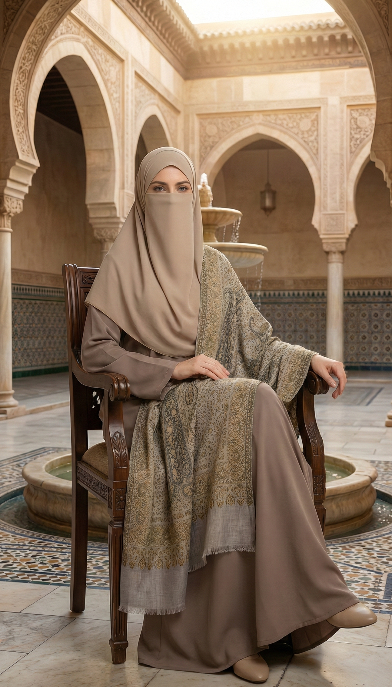 Stylish-New-Kani-Shawl-A-Cream
