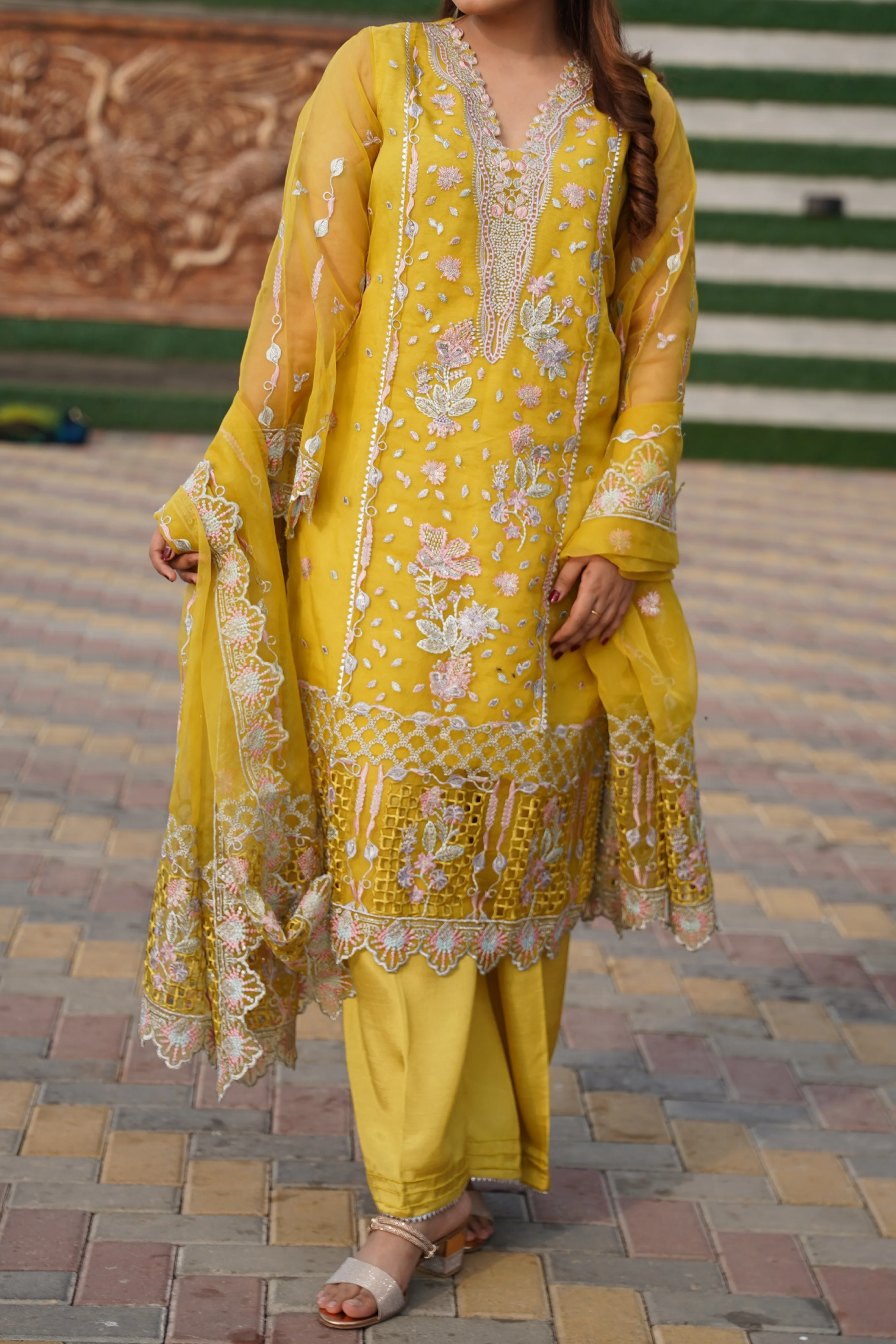 Tiana-3-PCS-Embroidered-Yellow