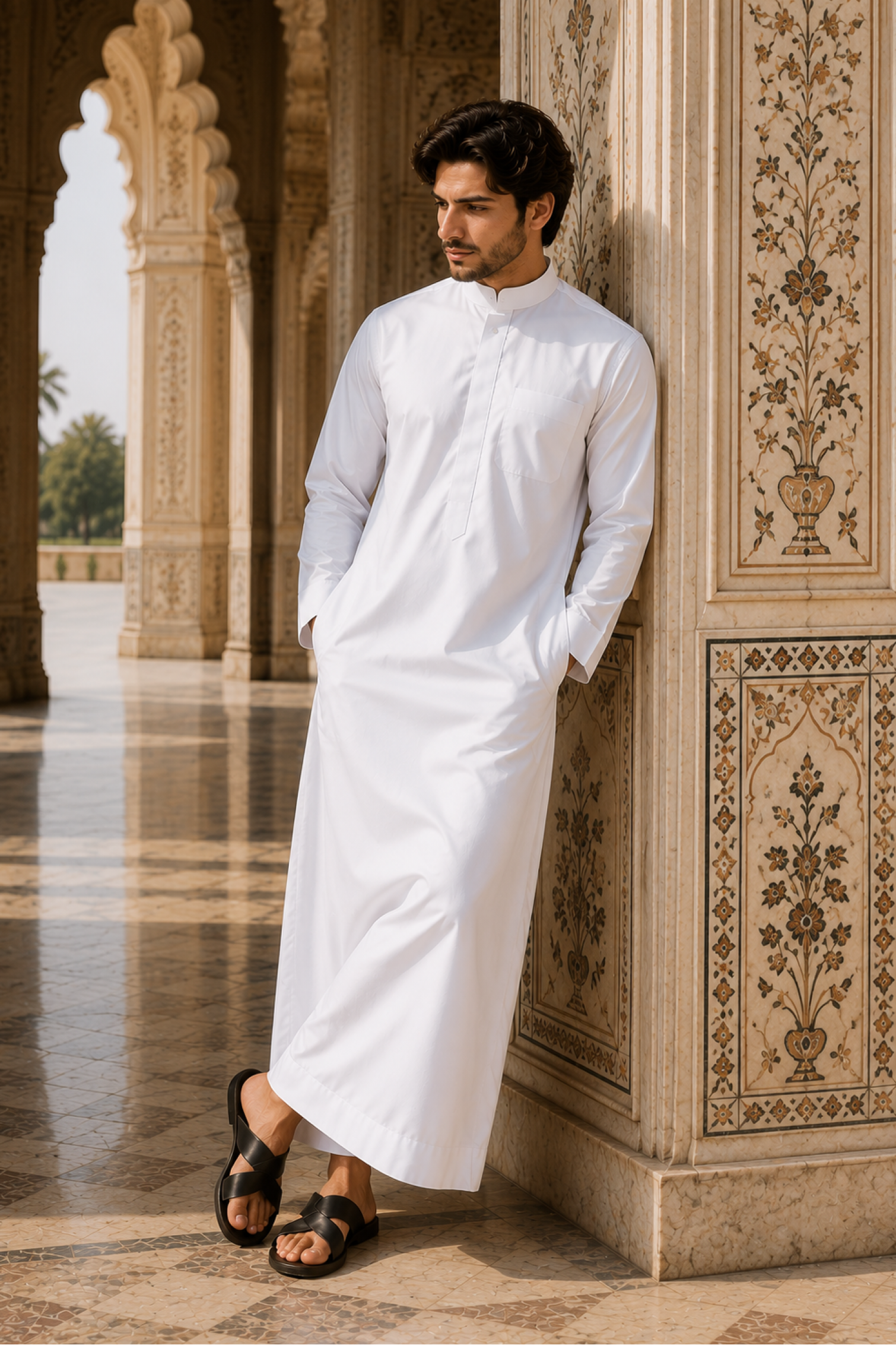 Plain Thobe - White