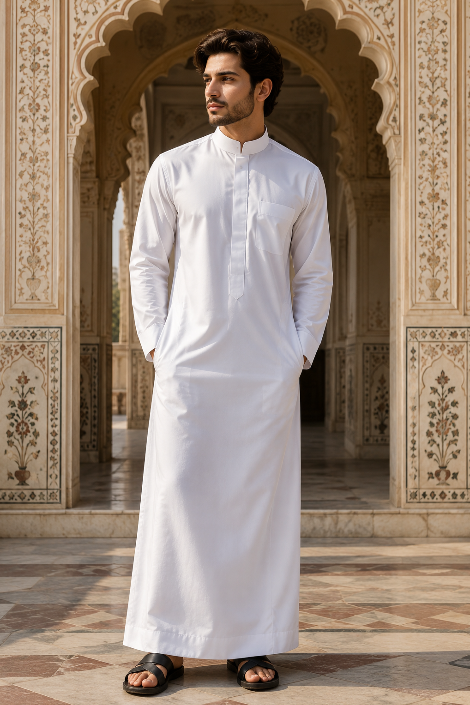 Plain Thobe - White