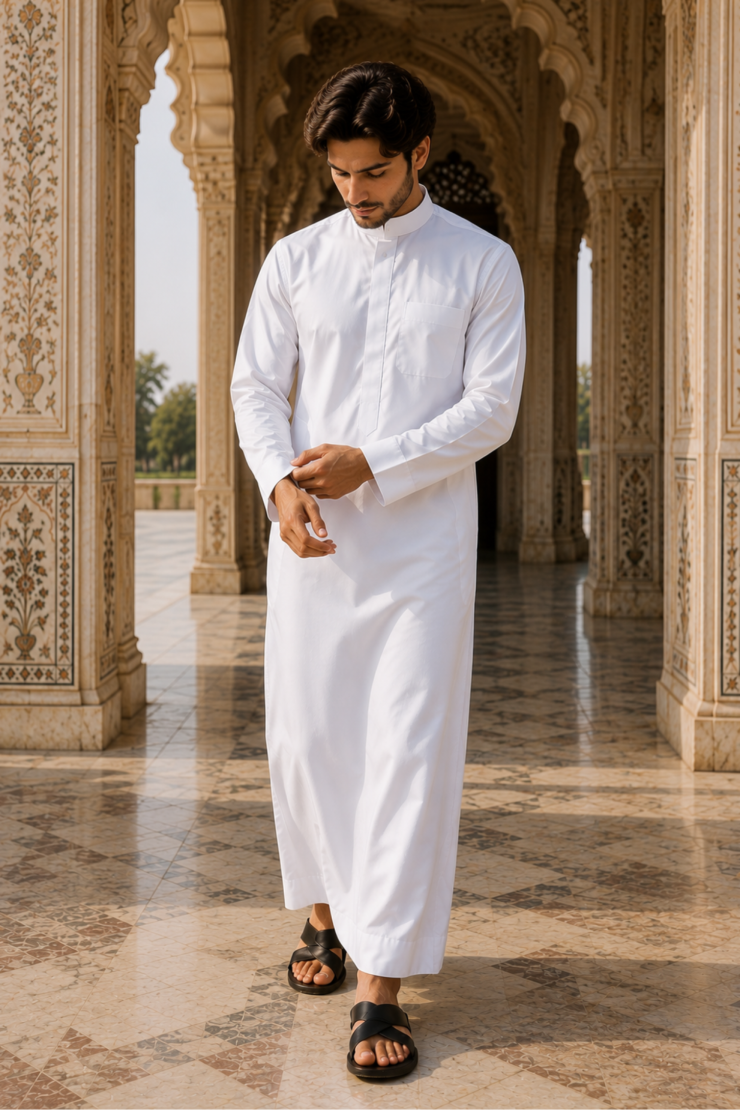 Plain Thobe - White